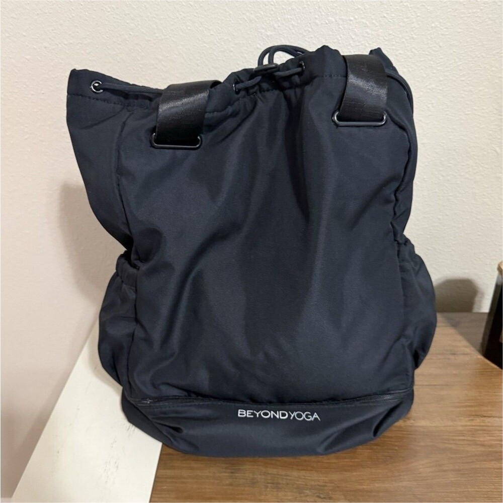 Beyond Yoga Black Nylon Backpack 25L Zip Closure 1 Pocket Adjustable Strap